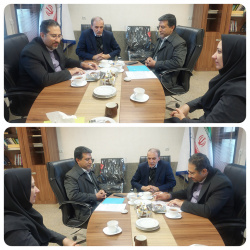 گزارش تصویری جلسه بررسی مسائل مربوط به بخش MRI کلینیک تخصصی در سالن جلسات معاونت درمان مورخ ۱۴۰۳/۱۲/۵