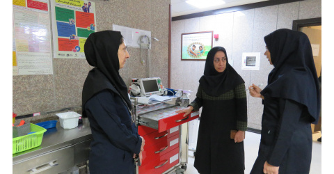بازدید دوره‌ای مدیر پرستاری دانشگاه از بخش‌های اطفال و PICU بیمارستان بهار