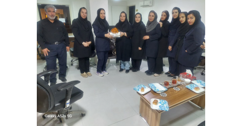 دیدار صمیمانه معاون درمان دانشگاه علوم پزشکی از همکاران واحد آمار و مدارک پزشکی بیمارستان امام حسین (ع)