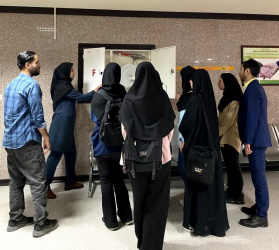 بازدید دانشجویان بهداشت حرفه‌ای از بیمارستان بهار