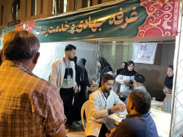 برپایی میز خدمت توسط،دانشجویان پرستاری دانشگاه علوم پزشکی شاهرود