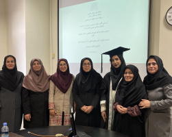 برگزاری جلسه دفاع از پایان نامه دانشجوی کارشناسی  ارشد مشاوره در مامایی خانم فاطمه یوسفیان