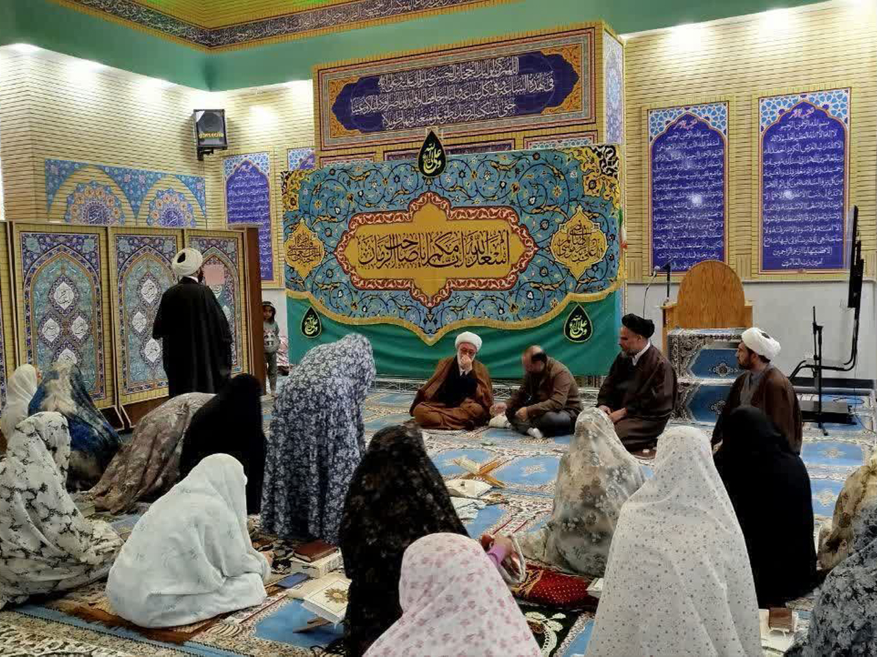 اعتکاف در مسجد بقیهالله دانشگاه علوم پزشکی شاهرود