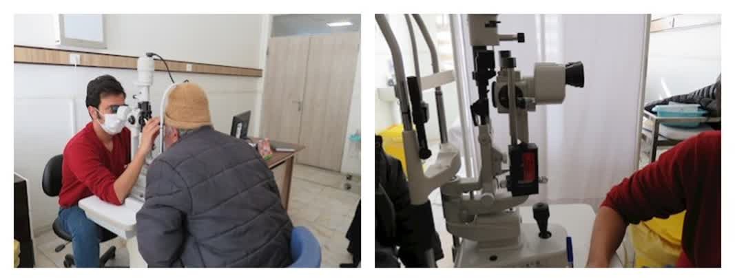 دستگاه تونومتر در درمانگاه تخصصی چشم بیمارستان بهار