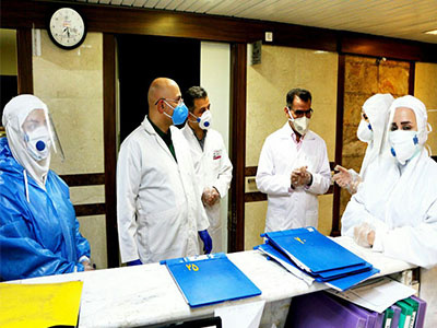 بازدید دکتر رضا چمن رئیس دانشگاه علوم پزشکی شاهرود از بیمارستان امام حسین (ع)
