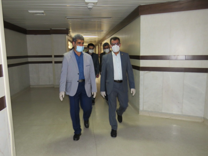 بازدید رئیس دانشگاه علوم پزشکی شاهرود از بیمارستان امام حسین (ع)