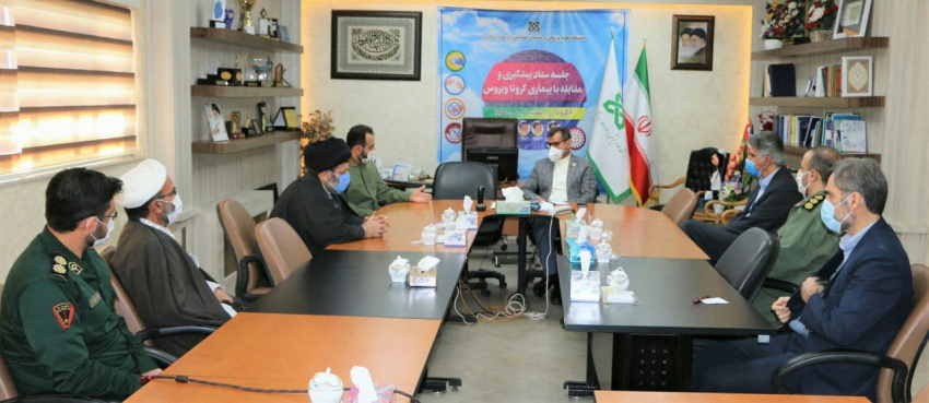 نشست مشترک فرمانده سپاه قائم آل محمد (عج) استان سمنان با رئیس دانشگاه علوم پزشکی شاهرود