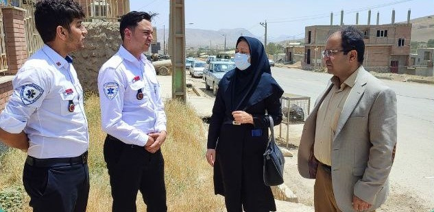 بازدید رئیس دانشگاه از پایگاه جادهای اورژانس منطقه کالپوش