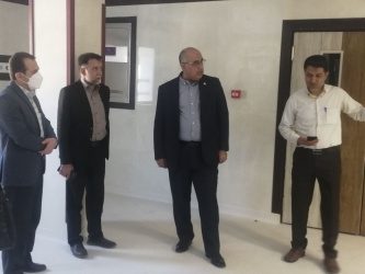بازدید کارشناسان سازمان مدیریت و برنامه ریزی استان از پروژه الحاقی بیمارستان بهار