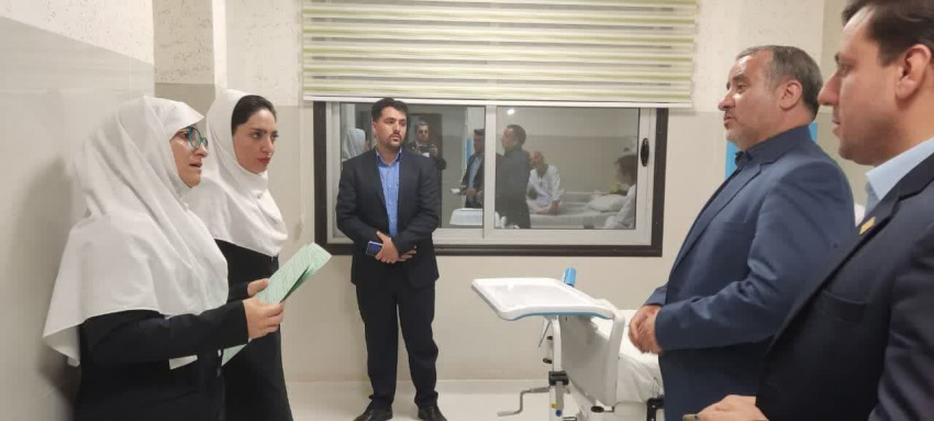 بازدید سرزده استاندار سمنان از بیمارستان امام رضا علیه السلام شهرستان میامی
