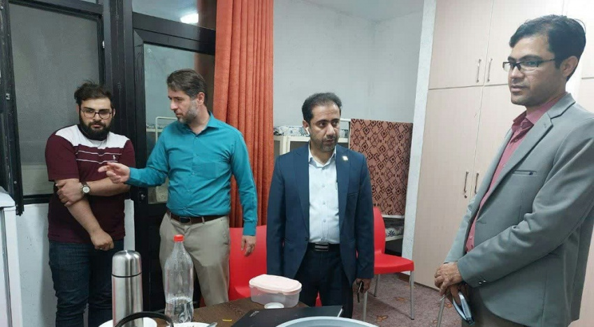 بازدید سرزده معاون فرهنگی و دانشجویی دانشگاه از خوابگاههای پسرانه