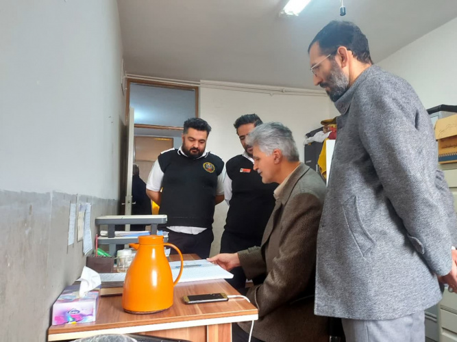 بازدید سرپرست دانشگاه از مرکز خدمات جامع سلامت شهری -روستایی شبانه روزی کلاته خیج و پایگاه جادهای اورژانس کلاته خیج۱۱۵