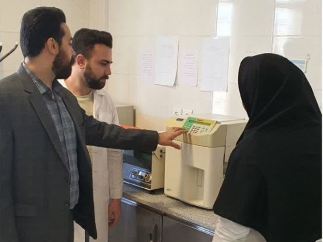 نصب دستگاه سلکانتر در مرکز بهداشت بکران