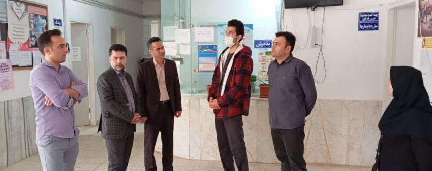 بازدید نوروزی معاون اجرایی معاونت بهداشتی مهندس شریفی عرب