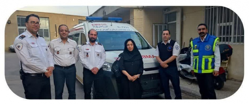 حضور دکتر مهسا عظیمی در مراکز اورژانس مناطق شهری