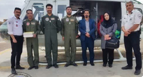 تقدیر از قهرمانان هوایی سلامت شاهرود: قدردانی دکتر مهسا عظیمی از کادر اورژانس هوایی در ایام نوروز